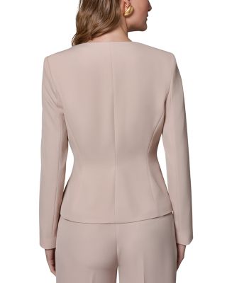 Side Ruched Zipper Blazer