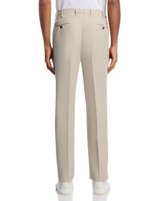 Incotex Regular Fit Linen & Cotton Garment-Dyed Chinolino Pants