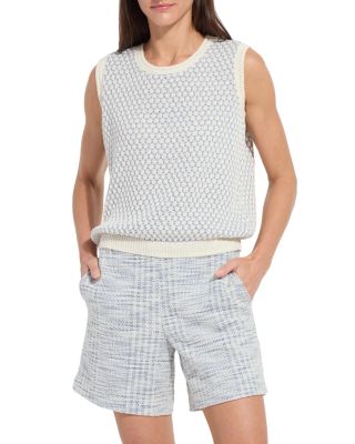 Claire Textured Mesh Sweater Shell