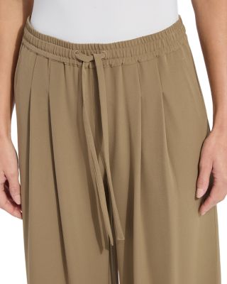 Mae Pleated Drawstring Wide Leg Pants