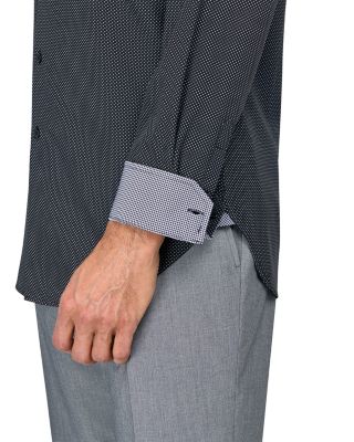 Slim Fit Dot Performance Dress Shirt