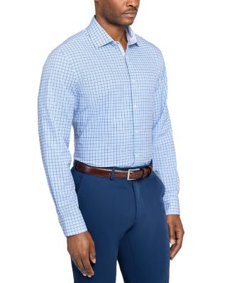Slim Fit Check Performance Dress Shirt