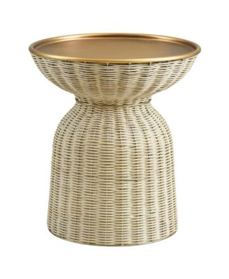 Lazaro Round Rattan Side Table
