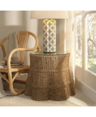  Falda Seagrass Side Table