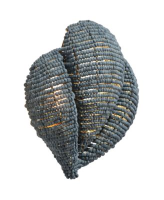  Anguilla1-Light Wood Beaded Wall Sconce