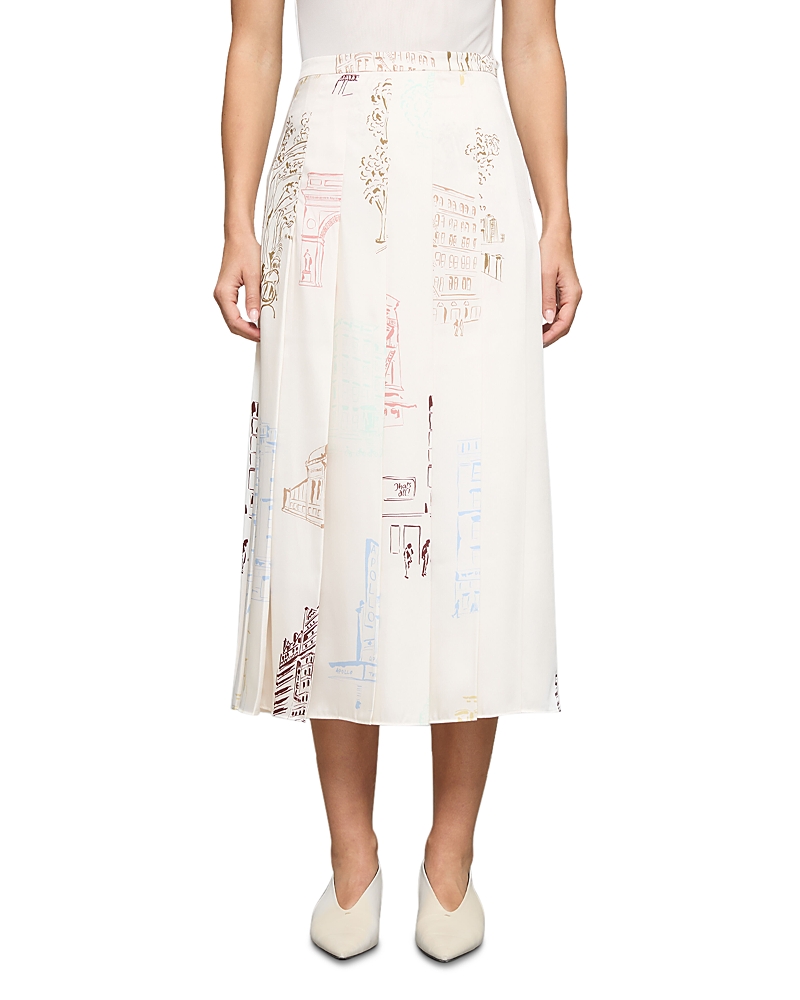 Lafayette 148 New York Pleated Long Skirt