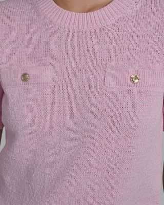 Double Pocket Crewneck Sweater