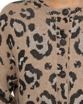 Cashmere Leopard Cardigan
