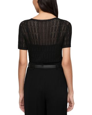 Lace Stitch Crewneck Sweater