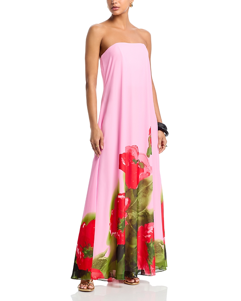 Aqua Strapless Maxi Dress - Exclusive