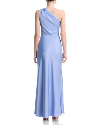 One Shoulder Charmeuse Dress - Exclusive