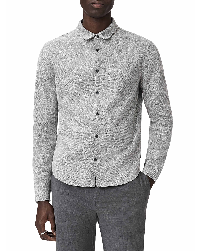 John Varvatos Paladino Jacquard Leaves Shirt