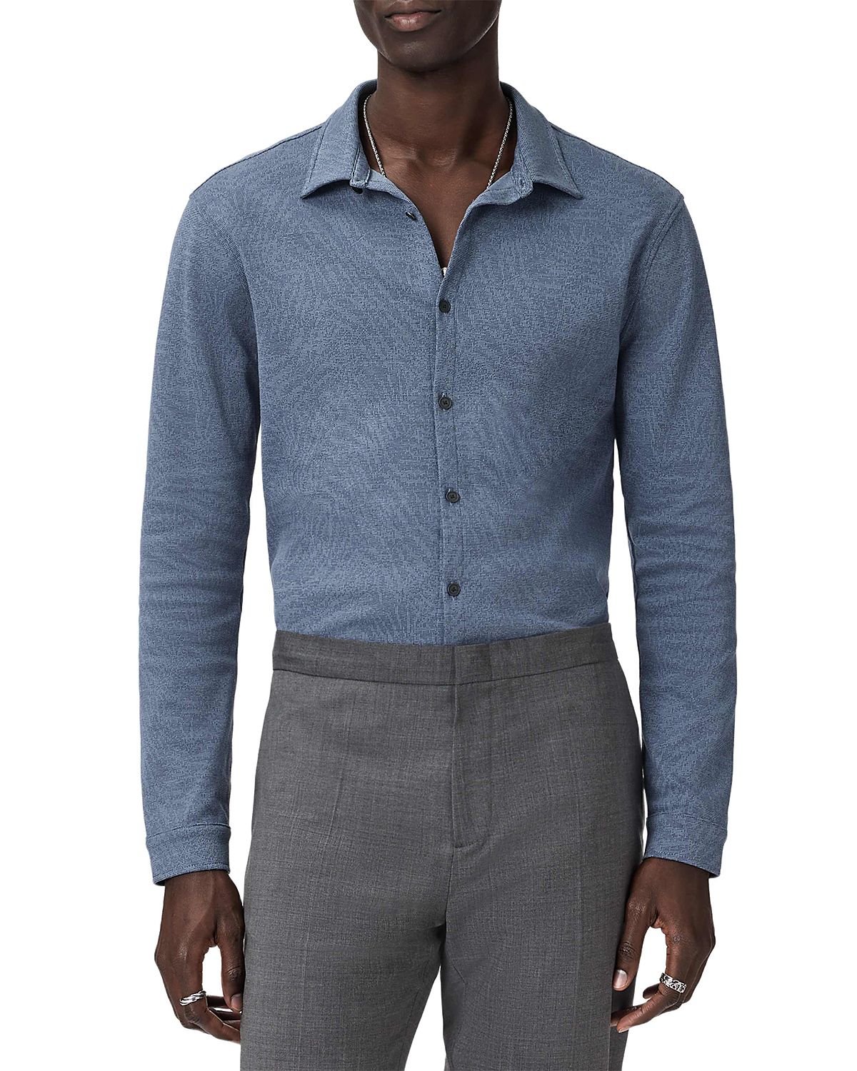 John Varvatos Paladino Jacquard Leaves Shirt