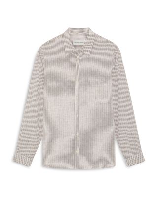 Telles Linen Long Sleeves Striped Shirt