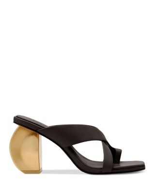 Women's Nina Crossover Strap Leather High Heel Sandals