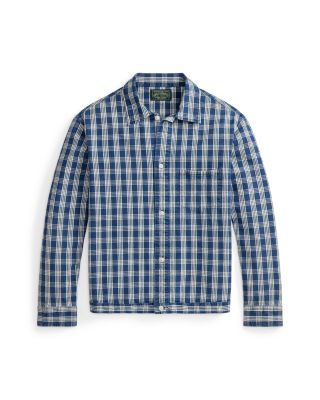 Classic Fit Plaid Oxford Overshirt