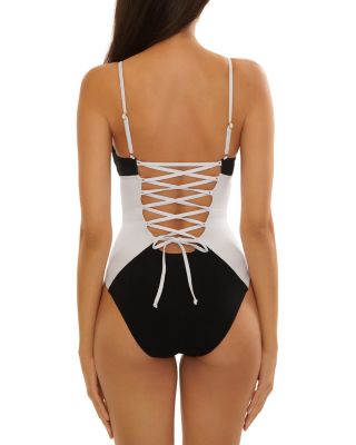 Sport Mode Elisabeth Corset Inspired One Piece Swimsuit