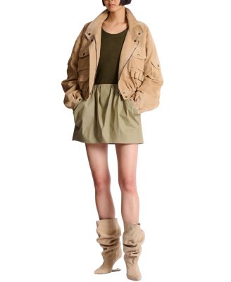 Cotton Poplin Balloon Skirt