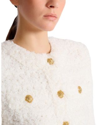  Cardigan in Dotted Tweed