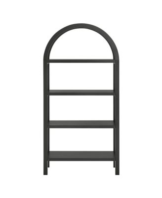 Vexley 60 Inch Arched Bookshelf