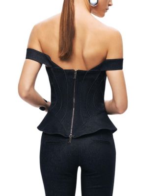  Off-Shoulder Sculpted Bustier