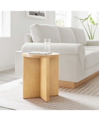 Silas Round Wood Side Table