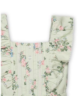 Girls' Organic Flutter Sleeve Sateen Jumpsuit - Little Kid, Big Kid