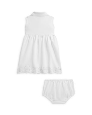 Girls' Eyelet Stretch Mesh Polo Dress & Bloomer - Baby