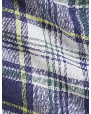 Boys' Cotton Polo Shirt & Plaid Linen Short - Baby