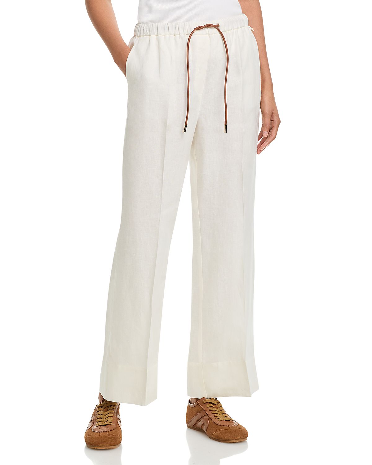Herno Linen Drawstring Pants