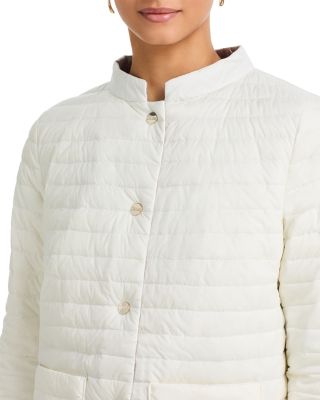 Matte to Shiny Reversible Puffer Coat