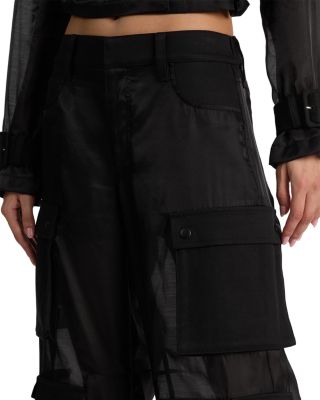 Olympia Mid Rise Sheer Pants