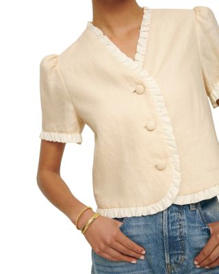 Bess Linen Top