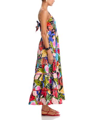 Fruit Floral Contrast Ric Rac Maxi Dress - Exclusive