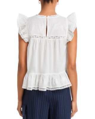 Ditsy Sweet Embroidered Top - Exclusive