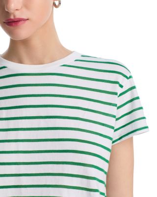 Stripe Boxy Crewneck Tee