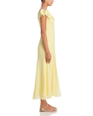 Appliqu&eacute; Floral Off-the-Shoulder Midi Dress - Exclusive