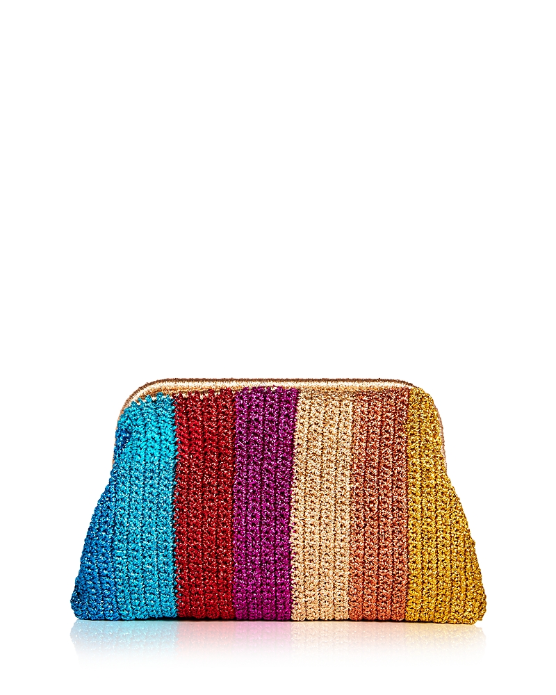 Aqua Woven Clutch - Exclusive