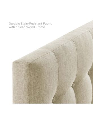 Emily Upholstered Fabric Headboard, Twin