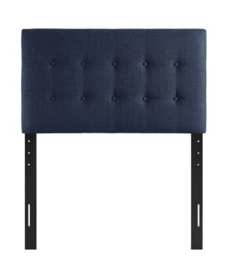 Emily Upholstered Fabric Headboard, Twin