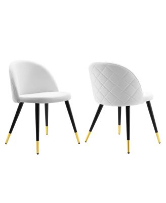 Cordial Performance Velvet Dining Chairs, Set of 2