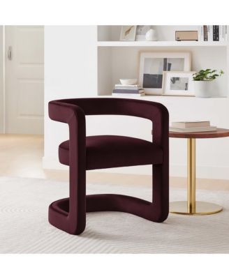 Winslow Barrel Performance Velvet Dining Chair
