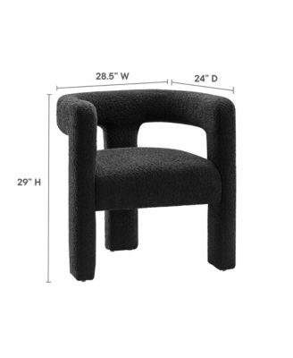 Kayla Boucle Upholstered Armchair