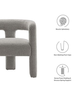 Kayla Boucle Upholstered Armchair