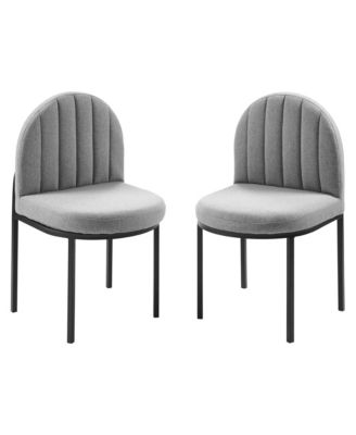 Isla Upholstered Fabric Dining Side Chair, Set of 2