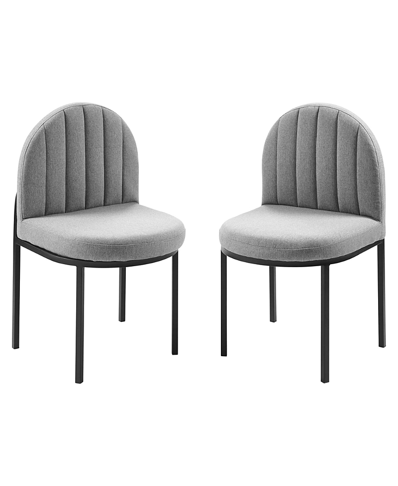 Modway Isla Upholstered Fabric Dining Side Chair, Set of 2