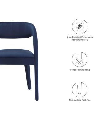 Pinnacle Performance Velvet Dining Chair, Set of 2