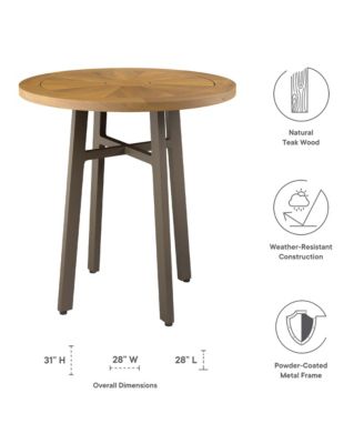 Meadow Outdoor Patio Teak Wood Dining Table