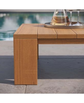 Tahoe Outdoor Patio Acacia Wood Coffee Table