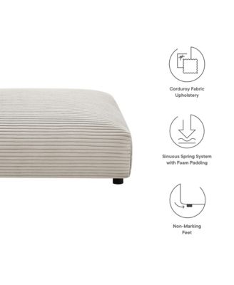 Solace Modular Corduroy Upholstered Ottoman